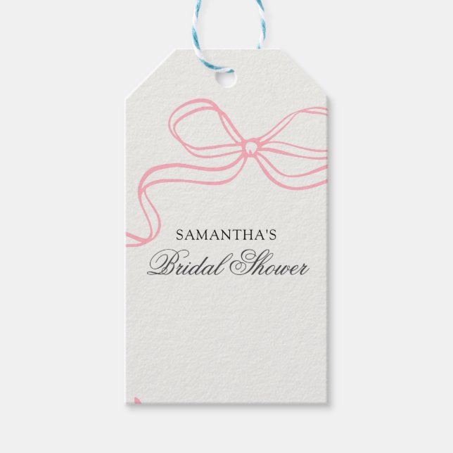 Zeit für Tee-Brautparty-Wildblume Geschenkanhänger (Vorderseite)