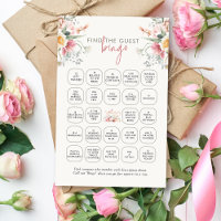 Zeit für Tee-Floral finden Sie den Gast Bingo Spie