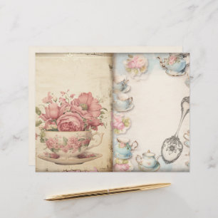 Zeit für Tee-Junk-Journal-Papier