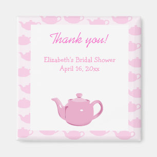 Zeit für Tee Pink Teapot Gefallen Magnet