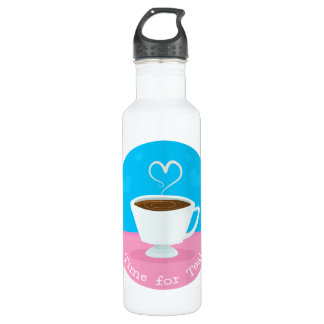 Zeit für Teeherz Teacup Trinkflasche