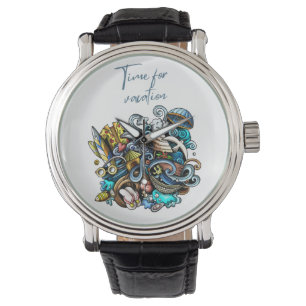 Zeit für Urlaub Armbanduhr