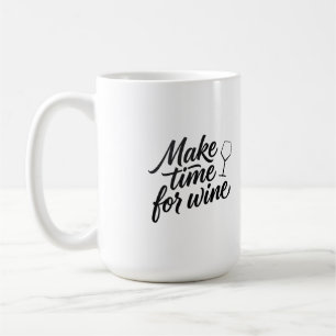 Zeit für Wein Wasserflasche Kaffeetasse
