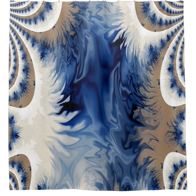 Zeit gefroren.... duschvorhang (Vorderseite)