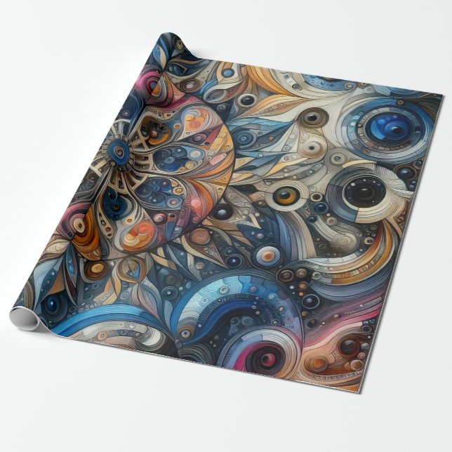 Zeit Geschenkpapier (Ungerollt)