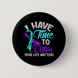 Zeit haben Selbstmordbewusstsein und Selbstmordged Button