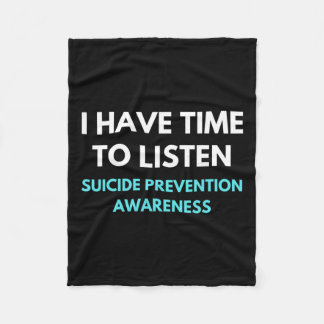 Zeit haben, sich die Bewusstseinsbildung für Suizi Fleecedecke