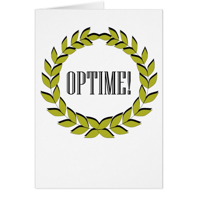 Zeit! Hervorragende Arbeit! (Vorne)