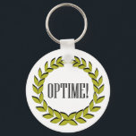 Zeit! Hervorragende Arbeit! Schlüsselanhänger<br><div class="desc">Beschreibung Optime! Hervorragende Arbeit! Ehre einen hervorragend erledigten Job mit diesem Design mit einem Lorbeerkranz und dem lateinischen Wort für "hervorragend"... "Optime!". Der Lorbeerkranz wurde von Apollo getragen, dem griechischen Gott der Musik, der Poesie, der Prophezeiung, der Medizin, des Lichts und vielen anderen Dingen. Der Kranz wurde auch von den...</div>