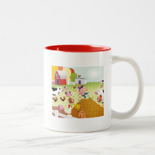 Zeit, - Hof zu zählen Zweifarbige Tasse