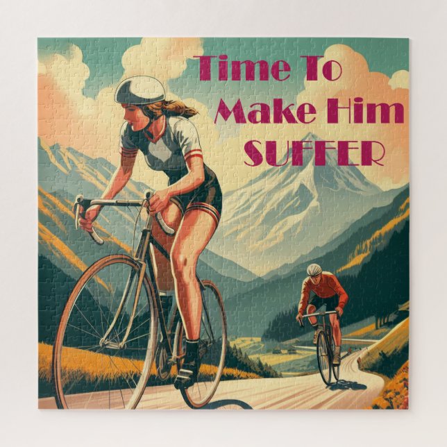 Zeit, ihm das Fahrrad zu nehmen Puzzle (Vertikal)