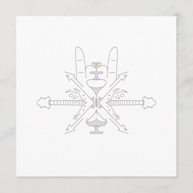 Zeit, in der Metalle angehört werden Menükarte (Vorderseite)