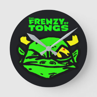 Zeit ist bedeutungslos runde wanduhr