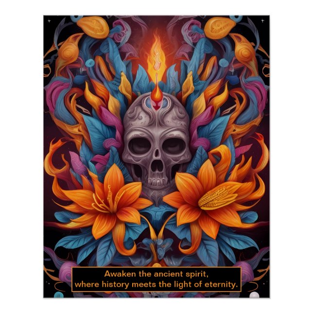 Zeit ist ein Kreis, und Weisheit ist sein Zentrum  Poster (Vorderseite)