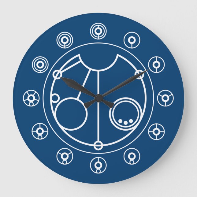 Zeit ist eine Illusion Große Wanduhr (Vorderseite)