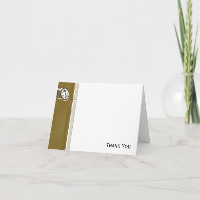 Zeit ist Geld Dankeskarte (Vorderseite)