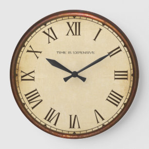 Zeit ist teuer große wanduhr