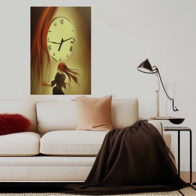 Zeit ist wertvoll | AI Art Poster (Von Creator hochgeladen)