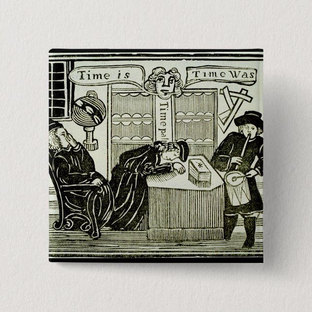 "Zeit ist, Zeit war", Kopie einer Illustration von Button (Vorderseite)