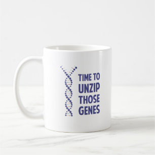 Zeit, jene genetischen Gene zu öffnen Kaffeetasse
