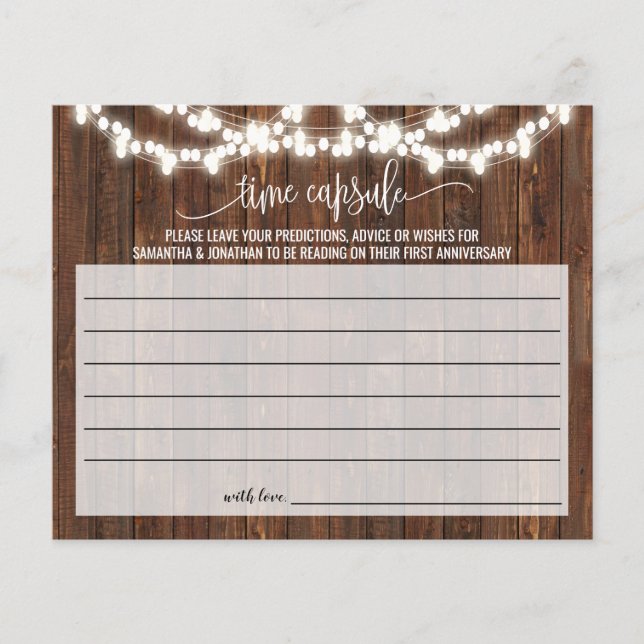 Zeit Kapselinfos für Mehrzweckdusche Rustikale Kar Flyer (Vorne)