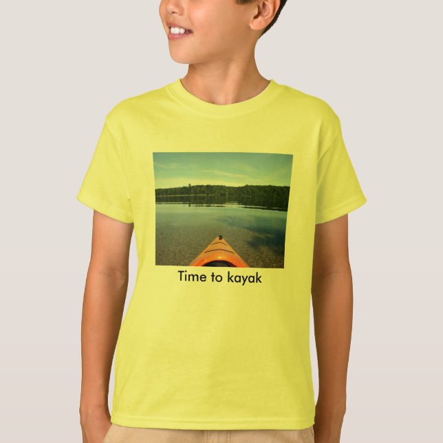 Zeit kayak - Kindt-shirt T-Shirt (Vorderseite)