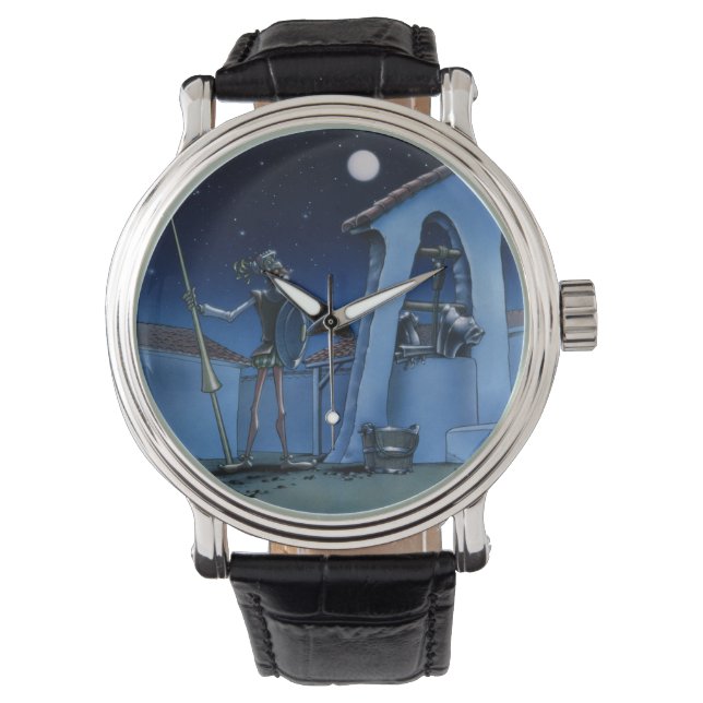 Zeit? Kein Traum von @QUIXOTEdotTV Armbanduhr (Vorderseite)