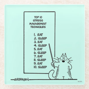 Zeit-Management Glasuntersetzer