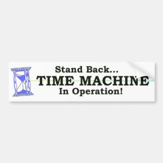Zeit-Maschine Autoaufkleber