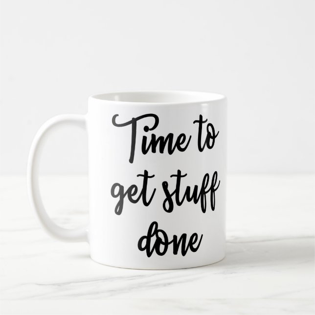 Zeit, Material getane Tasse zu erhalten (Links)