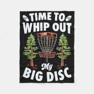 Zeit, meine große Disc-Golf-Spieler-Frisbee-Scheib Fleecedecke