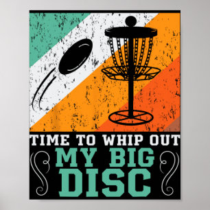 Zeit, meine großen Disc-Golf-Sket-Spieler Männer h Poster