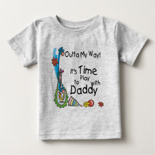 Zeit, mit Daddy zu spielen Baby T-shirt