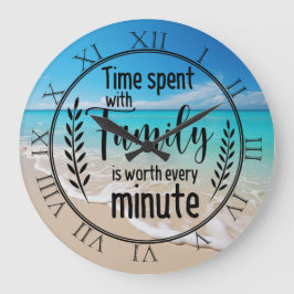 Zeit mit der Familie Große Wanduhr