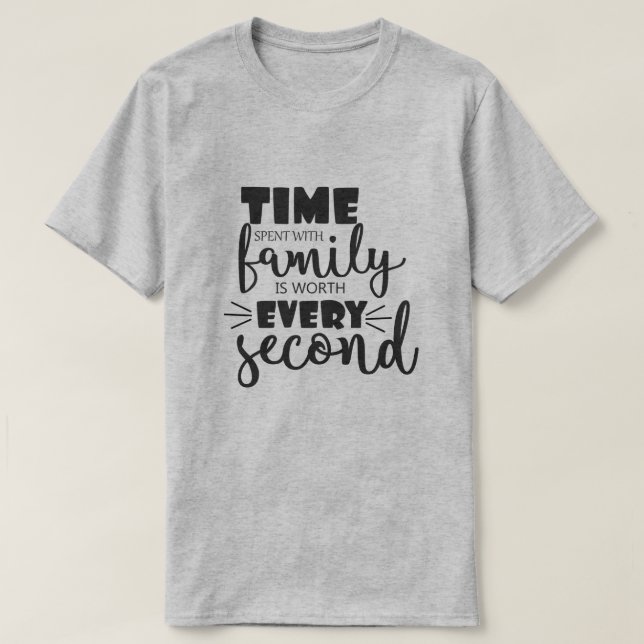 Zeit mit Familie - Wiedersehen T-Shirt (Design vorne)