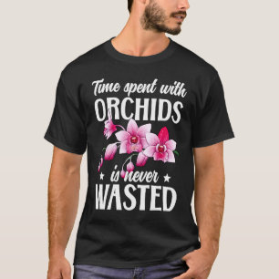 Zeit mit Orchideen Orchid Blume Orchid T-Shirt