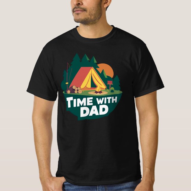 Zeit mit Vater - Vatertag T-Shirt (Vorderseite)