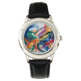 Zeit, neu interpretiert als Kunstuhr Armbanduhr