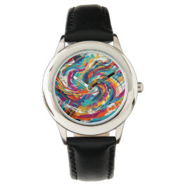 Zeit, neu interpretiert als Kunstuhr Armbanduhr