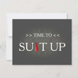 Zeit, Schwarzen Chalk Board Red Krawatte zu erfüll Einladung