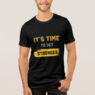 Zeit, sich zu stärken   Motivierend Fitness Tri-Blend Shirt