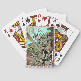 Zeit spielt Karten Spielkarten