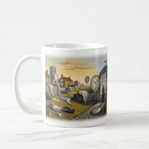 Zeit Surreal Uhren Lebensreise Kunstwerk Tasse