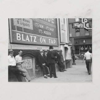 Zeit töten in Butte, 1939 Postkarte