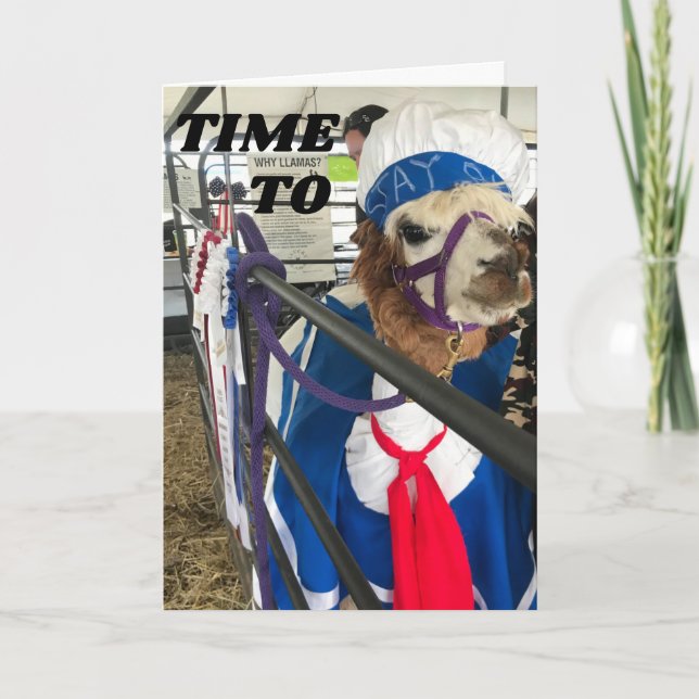 ZEIT, UM "DAS PARTY ZU ERHALTEN" KARTE (Vorderseite)