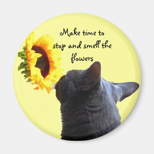 Zeit, um die Blume zu riechen Magnet