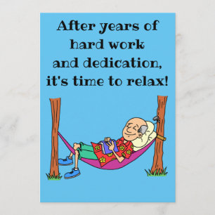 Zeit, um die Party Einladung der Altersvorsorge zu