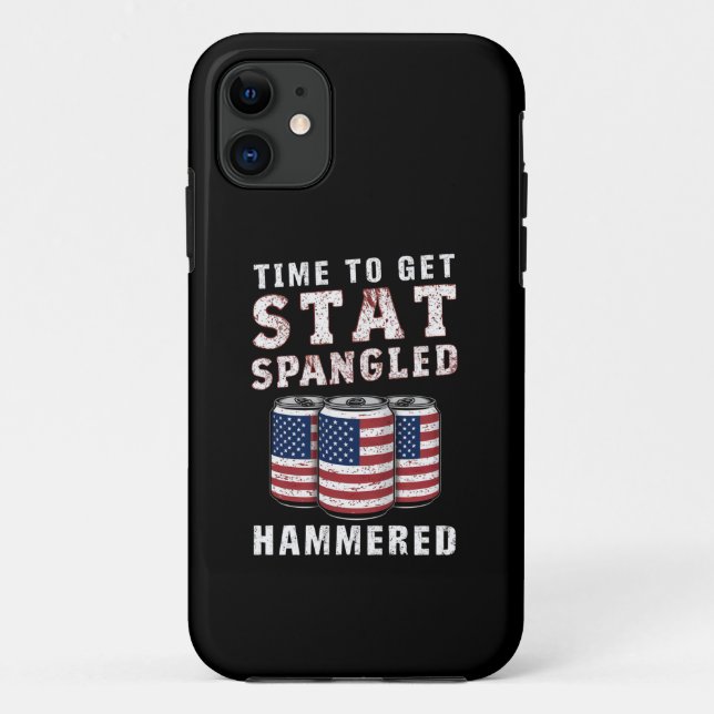 Zeit, um die Star Spangled Hammered Ber USA Flag Case-Mate iPhone Hülle (Rückseite)