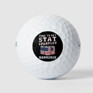 Zeit, um die Star Spangled Hammered Ber USA Flag Golfball