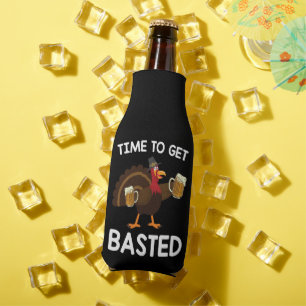 Zeit, um lustig mit Bier Truthahn Thanksgiving zu  Flaschenkühler